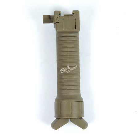 Grip Pod Tactical 20mm picatinny rail Bipod Vertical Grip Tan